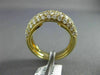 ESTATE 1.53CT DIAMOND 18KT YELLOW GOLD 3D SEMI ETERNITY WEDDING ANNIVERSARY RING