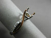 ESTATE .17CT DIAMOND 14KT WHITE & ROSE GOLD INFINITY SEMI MOUNT ENGAGEMENT RING