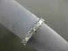 ESTATE .50CT PRINCESS DIAMOND 14K WHITE GOLD 3D 9 STONE WEDDING ANNIVERSARY RING