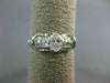 ESTATE .73CT ROUND & OVAL DIAMOND 14KT WHITE GOLD CLASSIC ENGAGEMENT RING #25939