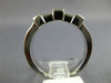 .75CT DIAMOND 14KT WHITE GOLD PRINCESS & BAGUETTE WEDDING ANNIVERSARY RING #1197