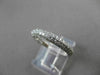 ESTATE 1.25CT DIAMOND 18KT WHITE GOLD 3 ROW PAVE WEDDING ANNIVERSARY RING #23366