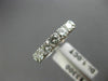 ESTATE WIDE 1.0CT DIAMOND 14K WHITE GOLD CLASSIC WEDDING ANNIVERSARY RING #22079