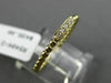 ESTATE .04CT ROUND DIAMOND 14KT YELLOW GOLD 3D 5 STONE MILGRAIN BEADED FUN RING