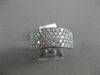 ESTATE LARGE 2.50CT DIAMOND 14K WHITE GOLD 3D MULTI ROW WEDDING ANNIVERSARY RING