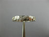 ANTIQUE .36CT DIAMOND 18KT WHITE GOLD FILIGREE ETERNITY ANNIVERSARY RING #1206