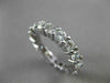 ESTATE 4.50CT DIAMOND 14K WHITE GOLD ETERNITY WEDDING ANNIVERSARY RING #21955