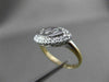 ESTATE .14CT DIAMOND 14KT WHITE & YELLOW GOLD MARQUISE SHAPE 3 STONE RING #21029