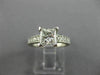 ESTATE 1.27CT DIAMOND PLATINUM 3D FILIGREE HEART MILGRAIN ENGAGEMENT RING #25486