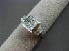 ESTATE WIDE .75CT DIAMOND 18KT WHITE GOLD INVISIBLE PRINCESS SQUARE RING #22114