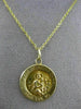 ESTATE 14KT YELLOW GOLD OUR LADY OF MOUNT CARMEL PRAY FOR US PENDANT #25078