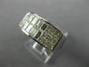 ESTATE WIDE 2.08CT DIAMOND 18KT WHITE GOLD 3D INVISIBLE ANNIVERSARY RING #26176