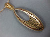 EXTRA LARGE 4.02CT DIAMOND & AAA RUBY 18KT ROSE GOLD OVAL ELONGATED FUN PENDANT