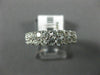ESTATE 1.50CT DIAMOND 14K WHITE GOLD 3D 5mm ROUND 2 ROW WEDDING ANNIVERSARY RING
