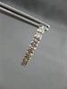 ESTATE LARGE .60CT DIAMOND 14KT 2 TONE GOLD CLASSIC HOOP HUGGIE EARRINGS #14065