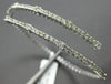 LARGE 1.65CT DIAMOND 14KT WHITE GOLD BY THE YARD FLEXIBLE TENNIS BANGLE BRACELET