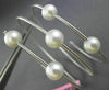 ESTATE WIDE AAA SOUTH SEA PEARL 14KT WHITE GOLD 3 ROW FLEXIBLE BANGLE BRACELET