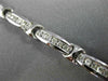 ESTATE 1.75CT DIAMOND 18KT WHITE GOLD 3D CLASSIC 6 STONE CHANNEL TENNIS BRACELET