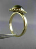 ESTATE 14KT YELLOW GOLD TIGER EYE 3D CLASSIC OVAL ROPE SOLITAIRE FUN RING #26069