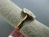 ESTATE LARGE .59CT DIAMOND 18KT WHITE & ROSE GOLD 3D PAVE CIRCULAR CLASSIC RING