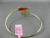 ESTATE .68CT CHOCOLATE FANCY DIAMOND & AAA AGATE 14K YELLOW GOLD BANGLE BRACELET