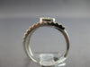 .59CT DIAMOND 14KT WHITE GOLD 3D ROUND CLUSTER SQUARE 3 ROW CRISS CROSS FUN RING