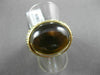 ESTATE MASSIVE 22.27CTW FANCY DIAMOND & AAA SMOKY TOPAZ 18KT YELLOW GOLD RING