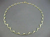 ESTATE .80CT DIAMOND 14KT W&Y GOLD SEMI CIRCLE FLOATING NECKLACE AMAZING #1689