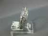 ANTIQUE 1.50CT DIAMOND 18K WHITE GOLD 3 ROW PAVE ETERNITY ANNIVERSARY RING #1192