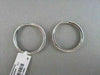 ESTATE 1.0CT DIAMOND HOOP EARRINGS 14K WHITE GOLD 30mm SIMPLY BEAUTIFUL!!!!!!!!!