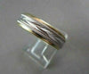 ESTATE WIDE 6mm HAND CRAFTED 18KT TWO TONE GOLD WEDDING ANNIVERSARY BAND SHARP!!