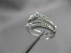 ANTIQUE WIDE .18CT OLD MINE DIAMOND 14KT WHITE GOLD PAVE INSERT RING #22030