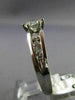 ESTATE 1.26CT ROUND DIAMOND 14KT WHITE GOLD 3D CHANNEL ENGAGEMENT RING #20722