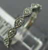 ESTATE .20CT DIAMOND 14KT WHITE GOLD 3D MARQUISE SHAPE FILIGREE ANNIVERSARY RING