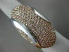 ESTATE EXTRA LARGE 3.23CT PINK DIAMOND 18K WHITE & ROSE GOLD OVAL SHAPE FUN RING