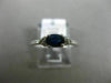 ESTATE .71CT DIAMOND & AAA OVAL SAPPHIRE 14KT WHITE GOLD FRIENDSHIP PROMISE RING