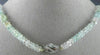 ESTATE 101.54CT DIAMOND & AAA AQUAMARINE 18K WHITE GOLD BY THE YARD NECKLACE