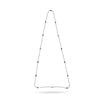 ESTATE LONG 17.29CT DIAMOND & AAA SAPPHIRE 18KT WHITE GOLD BY THE YARD NECKLACE