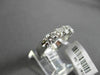 ESTATE LARGE 1.05CT DIAMOND 14K WHITE GOLD 5 STONE SHARED PRONG ANNIVERSARY RING