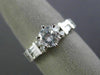 ESTATE 1.42CT ROUND DIAMOND 14K WHITE GOLD 3D CHANNEL LOVE ENGAGEMENT RING 21347