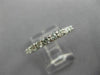 ESTATE 1.25CT ROUND DIAMOND 14KT WHITE GOLD 3D ETERNITY WEDDING ANNIVERSARY RING