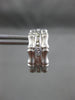 ESTATE .10CT ROUND DIAMOND 14KT WHITE GOLD BAMBOO DESIGN CLIP ON EARRINGS #21694