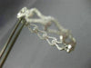 ESTATE LARGE 2.37CT DIAMOND 18KT WHITE GOLD DOUBLE SIDED LOVE KNOT HOOP EARRINGS