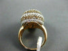 ESTATE LARGE 5.49CT MULTI COLOR & WHITE DIAMONDS 18KT ROSE GOLD FUN RING AMAZING