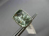 ESTATE LARGE 14.67CT DIAMOND & GREEN AMETHYST 14KT BLACK GOLD 3D HALO EARRINGS