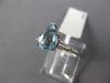 1.90CT DIAMOND & AAA AQUAMARINE PLATINUM PEAR SHAPE & BAGUETTE ENGAGEMENT RING