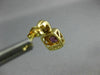 ESTATE .80CT AAA AMETHYST 14KT YELLOW GOLD 3D CLASSIC SQUARE STUD EARRINGS