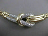 ESTATE 1.50CTW DIAMOND 14K WHITE YELLOW GOLD FANCY NECKLACE 19.75" FG VVS #21540