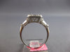 1.52CT DIAMOND 18KT WHITE GOLD 3D ROUND & BAGUETTE CLUSTER SQUARE INVISIBLE RING