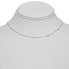 ESTATE .32CT DIAMOND 14K WHITE GOLD 3D CLASSIC DIAMOND BY THE YARD LOVE NECKLACE